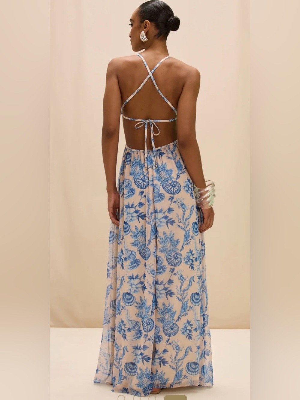 PatBO Eden Rock Seashell dress. Size Small - Picture 4 of 13